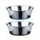PEGGY11 Deep Stainless Steel AntiSlip Dog Bowls 2Pack 2 Cups