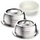 Kinn Kleanbowl Pet Bowl Stainless Steel Frame with Compostable Refills 32 oz Pack of 2 SpillProof Stable Disposable Pet Bowls for Easy Cleaning and Healthy Pets No Plastic