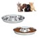 BobbyPet Stainless Steel Puppy Kitten Dish Whelping Weaning Dishes Feeder 118 Inch 2 Pack