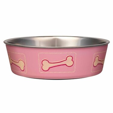 Loving Pets Coastal Bella Bowl for Dogs Medium Pink