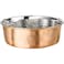Neater Pet Brands Hammered Decorative Designer Bowls Luxury Style Premium Dog and Cat Dishes Large Copper