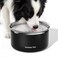 Gardner Pet Slow Water Bowl for Dogs No Spill AntiSplash Floating Plate Design Slows Drinking to Reduce Mess Keeps Water Clean Floors Dry 38LBlack