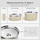 Gardner Pet Slow Water Bowl for Dogs No Spill AntiSplash Floating Plate Design Slows Drinking to Reduce Mess Keeps Water Clean Floors Dry 38LWhite