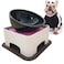 JWPC Bulldog Ceramic Dog Food BowlReplacement BowlOnly Bowlno Stand 15 Cup Black