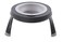 Dexas Pets Single Elevated Pet FeederPet Bowl I5 Cup Capacity Light Gray Small