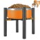 PROERR Lifted Dog Bowl Stand Without Bowls Single Raise Pet Food Table Adjustable Wide 610 Tall 8 10 12 Bowl Stand Size Optional Dog Bowls Holder Elevated for Small Medium Large Dogs Breed
