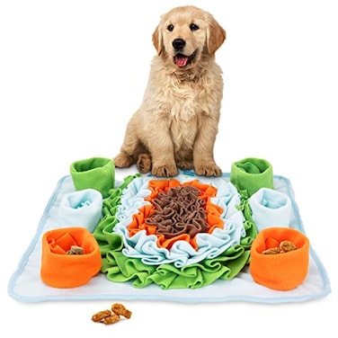 TWOPER Snuffle Mat for Dog Puzzle Toys Interactive Pet Food Mat Cat Feeding with Fixing Handle Brain Stimulating Hand and Machine Washable Perfect for Any Breed