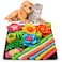 Oliumt Snuffle Mat for Dogs Sniff Mat Slow Feeding Mat for Small Pets Cats Rabbits Help Stress Relief and Training Stimulate Your Pets Foraging Skills Brown