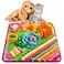 Oliumt Snuffle Mat for Dogs Sniff Mat Slow Feeding Mat for Small Pets Cats Rabbits Help Stress Relief and Training Stimulate Your Pets Foraging Skills Pink