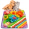 Oliumt Snuffle Mat for Dogs Sniff Mat Slow Feeding Mat for Small Pets Cats Rabbits Help Stress Relief and Training Stimulate Your Pets Foraging Skills Purple