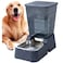 Meikuler Automatic Dog Cat Water Dispenser Large Capacity 5Lfor Cats and Medium and LargeSized Dogs with Stainless Steel Bowl Black 5L