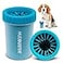 Dexas MudBuster Medium Dog Paw Cleaner Blue Fits 1525 Wide Paws Gentle Silicone Bristles for Quick Easy Cleaning