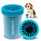 Dexas MudBuster Medium Dog Paw Cleaner Blue Fits 1525 Wide Paws Gentle Silicone Bristles for Quick Easy Cleaning