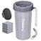 Tinioey Paw Cleaner with Handle for Large Dogs Effectively Cleans Muddy Paws and Feet for Dogs Pets Gray