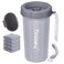 Tinioey Paw Cleaner with Handle for Large Dogs Effectively Cleans Muddy Paws and Feet for Dogs Pets Gray