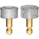 LUCKY TAIL Dog Nail Grinder Hard Soft Replacement Heads Small Large Dogs Premium Quality Diamond Tip Drill Bit Professional Dog Nail Trimmers Grooming Tool kit 2 Pack
