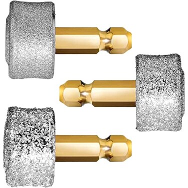 LUCKY TAIL Dog Nail Grinder Regular Hard Soft Replacement Head Small Large Dogs Premium Quality Diamond Tip Drill Bit Professional Dog Nail Trimmers Grooming Kit 3 Pack