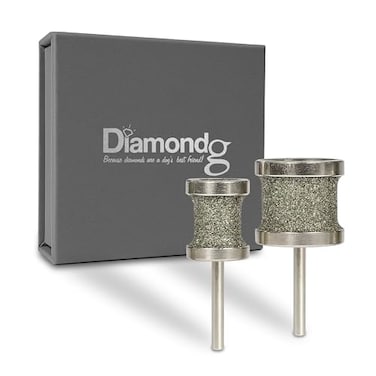 Diamondg Dog Nail Grinder Bits 2 Pack Compatible with Dremel Diamond Bits for Pet Nails Ideal for Small and Large Dogs Standard Little Lola Standard Big Casey