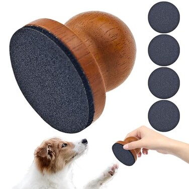 Arvintas Dog Nail File with 4Pcs Replaceable Sandpaper Dog Scratch Pad for Nails StressFree Nail Filing for Dogs Mini Nail Scratch Board for Dog