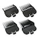 TRIXIE Andis 4 Piece Animal Comb Set Sizes 18 14 38 12 Black 21318 pack of 4