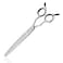 HASHIMOTO Straight Fluffer Scissors for Dog Grooming 42 Teeth 50 Thinning Rate 70 inch Light Weight Designed to Remove Bulk Quickly While Leaving a Natural Finish for Groomers