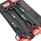 Smithking 80 inches Professional Dog Grooming Scissors Set Straight thinning Curved chunkers 4pcs in 1 Set with Comb