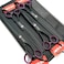 Smithking 80 inches Professional Dog Grooming Scissors Set Straight thinning Curved chunkers 4pcs in 1 Set with Comb