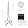HASHIMOTO Straight Eraser Dog Grooming Scissors 23 Teeth70 Inch80 Thinning RateLight Weight Designed for Bulking off Coat Quickly