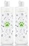 Pertul 2 Pack Pet Shampoo Dilution Bottles Specialties Mixing Bottle for Concentrated Dog Shampoo and Conditioner Grooms 2