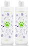 Pertul 2 Pack Pet Shampoo Dilution Bottles Specialties Mixing Bottle for Concentrated Dog Shampoo and Conditioner Grooms 2