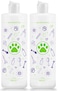 Pertul 2 Pack Pet Shampoo Dilution Bottles Specialties Mixing Bottle for Concentrated Dog Shampoo and Conditioner Grooms 2