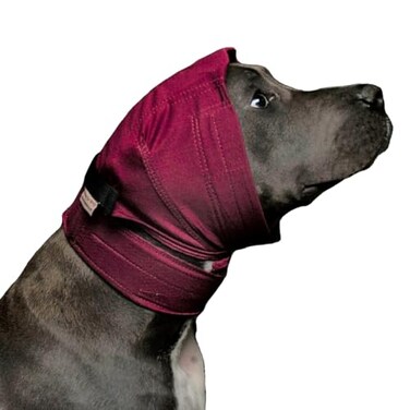 No Flap Ear Wrap Red Pinpoint Mesh Small