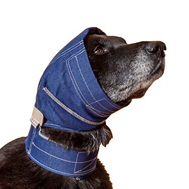 No Flap Ear Wrap Denim Small