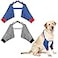Oudain 2 Pairs Dog Elbow Protector Dog Recovery Sleeve with Elastic Band Soft Padded Adjustable Front Leg Braces for Small Medium Large Doggy 2 ColorsXLarge