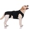 LeleTail Dog Spine Support Brace for Large Breeds Heavy Duty Back Support Brace with 5 Reinforced Rods Adjustable for Joint Support or PostSurgery Needs Black XL