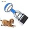 Andiker Pooper Scooper for Pets Portable Pet Waste Scooper Dog Jaw Scoop with Long Handle for Pet Waste Pick UpBlue