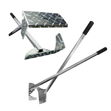 ActiveDogs.com ActiveDogs Pooper Scooper for Large Dogs HeavyDuty Dog Pooper Scooper for Yard FlatStyle Welded Aluminum Dog Poop Rake and Scoop with Solid Bolt System Made in the USA
