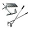 ActiveDogs.com ActiveDogs Pooper Scooper for Large Dogs HeavyDuty Dog Pooper Scooper for Yard FlatStyle Welded Aluminum Dog Poop Rake and Scoop with Solid Bolt System Made in the USA