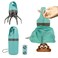XPAPOV Dog Pooper Scooper Portable No Touch Poop Scooper for Small Medium Large Dogs Dog Waste Pickup Cleaner with 15PCS Bag Attachment and LeakProof Waste Storage Container