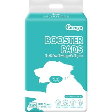 COCOYO Booster Pads XSS Size with Side Lead Proof 100 Count