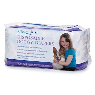 ClearQuest Disposable Doggy Diapers Super Absorbent LeakProof Pet Diapers