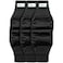 PAW Inspired Belly Band Male Dog WRAP Washable Black Black Lining XSmall 3 Count