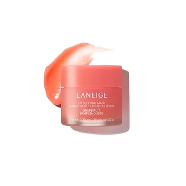 LANEIGE Lip Sleeping Mask Grapefruit Nourishing Overnight Lip Treatment with Vitamin C Shea Murumuru Butter for Hydrating Dry Flaky Lips