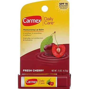 Carmex ClickStick Moisturizing Lip Balm SPF 15 Cherry 015 oz Pack of 6