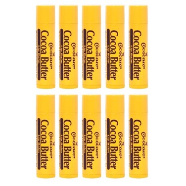 Cococare Cocoa Butter Lip Balm The Little Yellow Stick Enriched with Natural Cocoa Butter Conditions Protects Lips with Hydrating Formula 015oz 10 Sticks