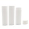 Ewanda Store 5ml Oval Lip Balm Tubes 100PCS Plastic White Empty Deodorant Containers Lip Gloss Container Holder With Caps