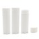 Ewanda Store 5ml Oval Lip Balm Tubes 100PCS Plastic White Empty Deodorant Containers Lip Gloss Container Holder With Caps
