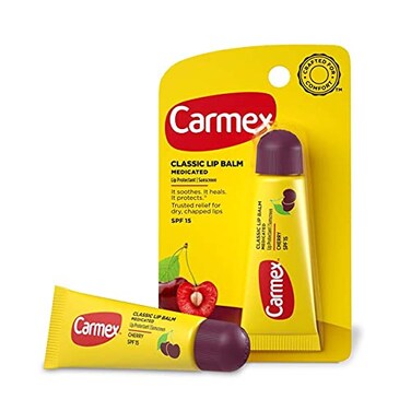 Carmex Everyday Lip Balm Cherry SPF 15 035 oz Tube in Blister Pack