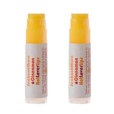 Living Libations Organic Cinnamon Seabuckthorn Lover Lips Lip Balm Natural Wildcrafted Clean Beauty 2pack