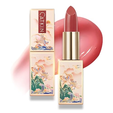 CATKIN Lip Balm Color Tinted Lip Stain Ultra Hydrating Moistrurizer Chapstick with Vitamin E Nourishing For Cracked Dry Lips 012 oz C06 Camellia